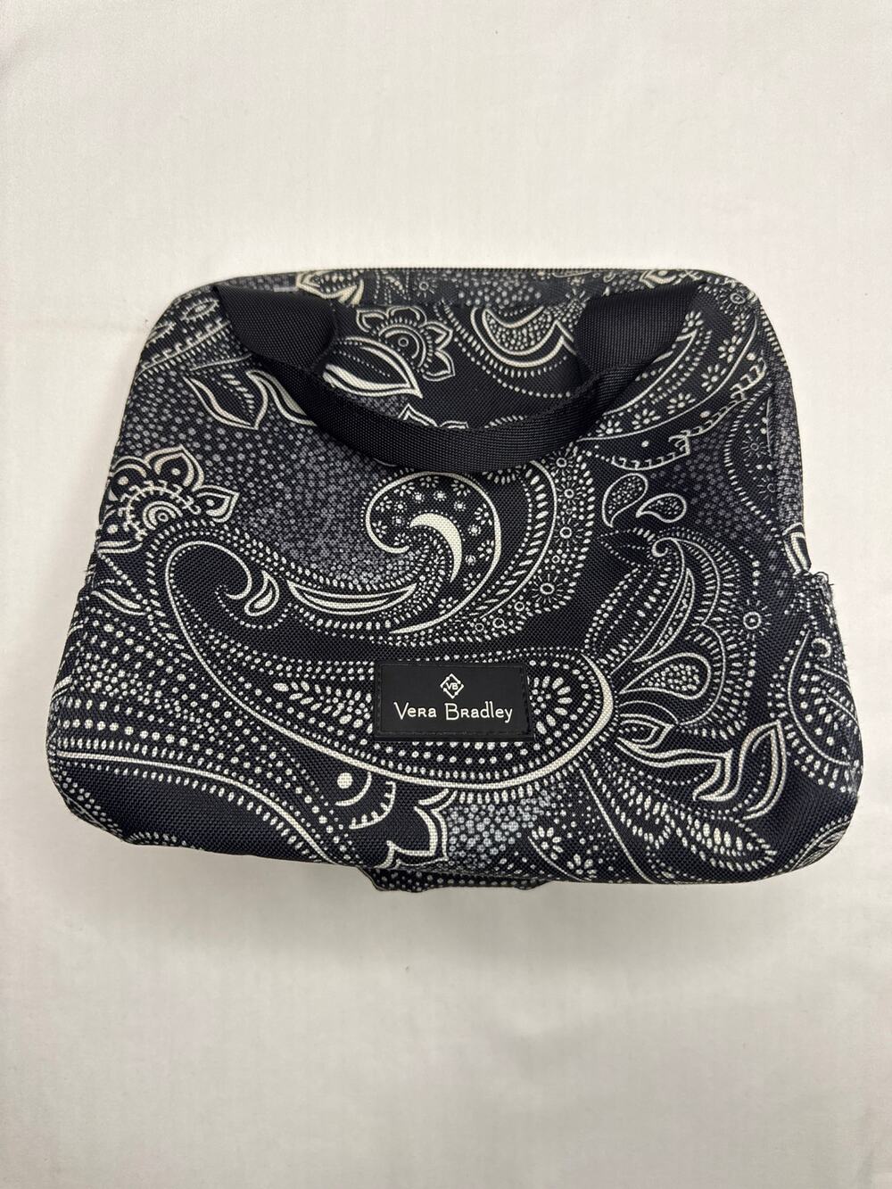 Vera Bradley Paisley Noir Insulated Lunch Bag Black White Retired
